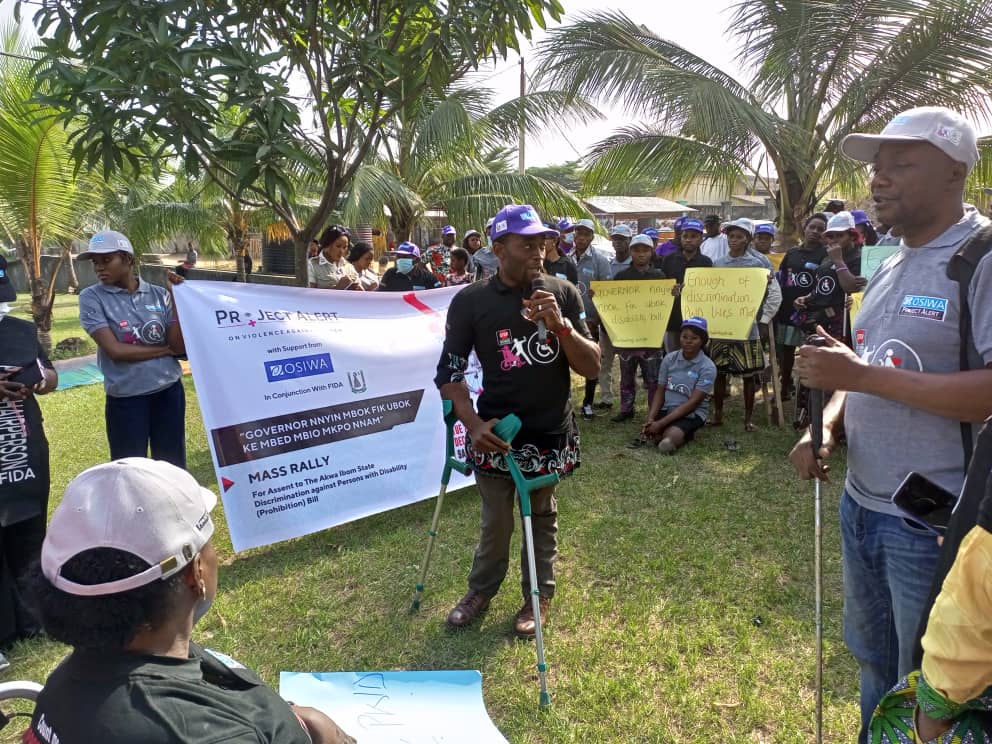 Groups lead PWDs on mass rally for Governor Udom Emmanuel’s assent to Akwa Ibom Disability Bill