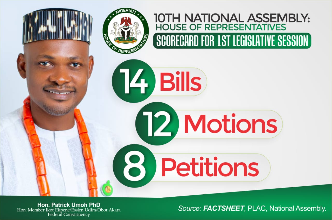 10th National Assembly: Akwa Ibom lawmaker takes the lead with highest number of Bills in one year