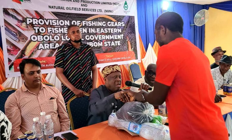 NEPL, NOSL empower 50 fishermen in Eastern Obolo with new equipment