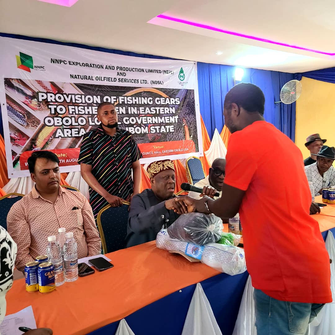 NEPL, NOSL empower 50 fishermen in Eastern Obolo with new equipment