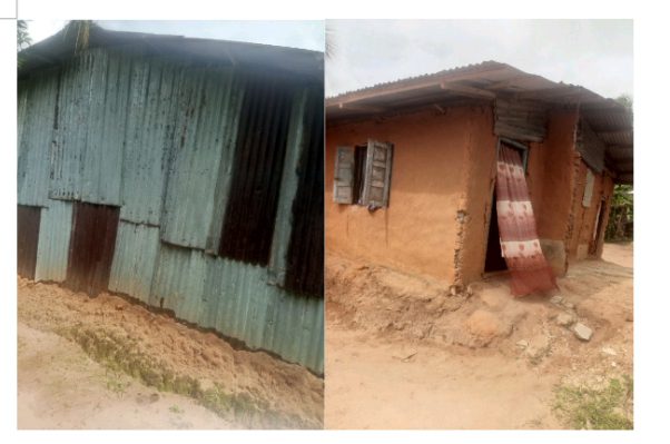Overall best graduating student from UNIUYO now teaches at private school 3 • Side view Front view of Emmanuel Godwin Peter’s family house in Ndiya Usung Inyang in Nsit Ubium L.G.A