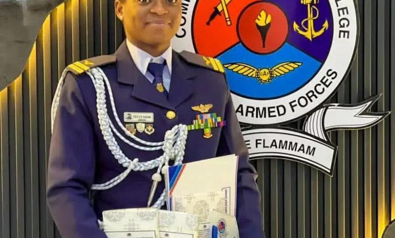 Kafayat Sanni, Nigeria's first female fighter pilot, wins top awards in Ghana