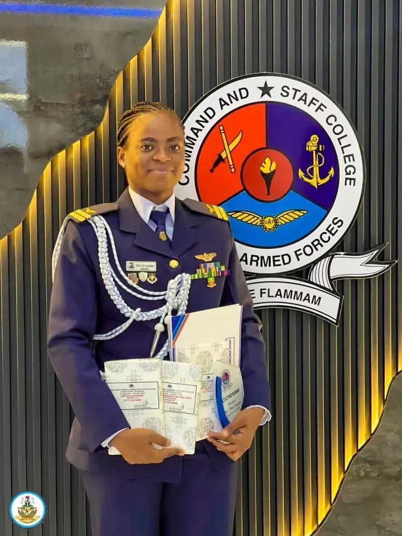 Kafayat Sanni, Nigeria's first female fighter pilot, wins top awards in Ghana