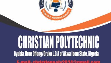 CHRISTIAN POLYTECHNIC, OYUBIA, IS RECRUITING!!! Academic and Non-academic Positions –Jobs/Vacancies 8 CHRISTIAN POLYTECHNIC, OYUBIA, IS RECRUITING!!! Academic and Non-academic Positions –Jobs/Vacancies