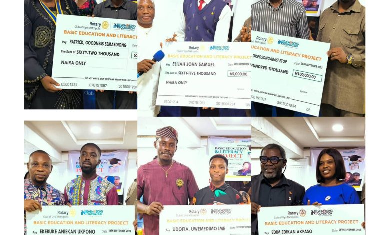Rotary, Ini Ememobong Foundation partner to award scholarship to indigent students