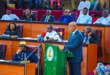 Reforms shape state budgets: Akwa Ibom’s ₦1.39tn bold plan despite revenue risks 8 • Gov Umo Eno at the budget-presentation before the state assembly