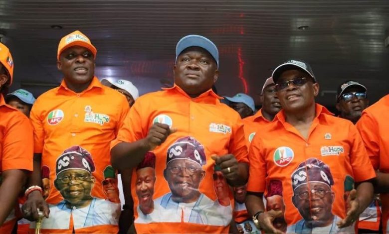 2027: Etim Ekpo, Abak pledge 100% support for Tinubu, Akpabio, Eno