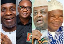 • Mixed photos of Senator John Akpanudoedehe, Uduak Udoh, Patty Etete Ineme, & Chief Sunny Ibanga
