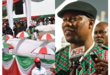 • Comrade Ini Ememobong (R)