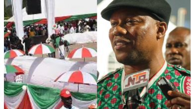 • Comrade Ini Ememobong (R)