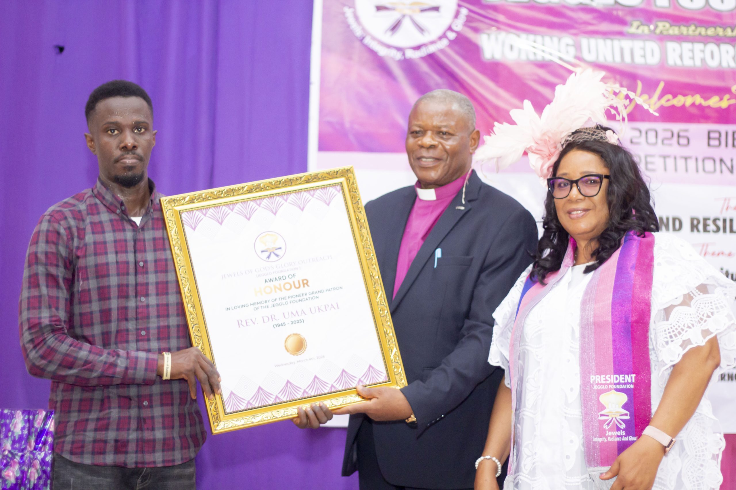 • Primate Emeritus of the African Church, His Eminence Dr. Emmanuel Josiah Udofia (middle)