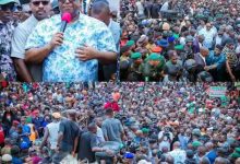 • Governor Caleb Mutfwang of Plateau State being received by residents during his visit to the scene of the deadly attack on Angwan Rukuba in Jos North Local Government Area, where he commiserated with bereaved families.