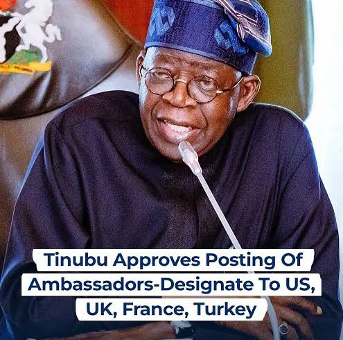 Tinubu approves posting of 65 envoys abroad, names Ita Enang to South Africa, Ohakim to Warsaw