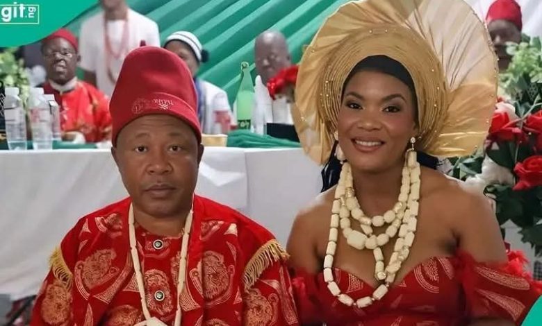 • Nigerian Igbo chief Solomon Eziko & his wife. Photo: Damascus magazine