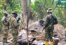 Troops dismantle ‘10 illegal refining sites, arrest nine’ in Akwa Ibom, Rivers