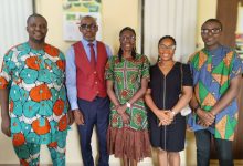 • Executive Director of the Ibom Peer Foundation, Mr Mfon Gabriel (second left), Dr. Ini Umoh, Director of Climate Change, Ministry of Environmental/ Mineral Resources, Akwa Ibom State & others shortly after the courtesy visit.