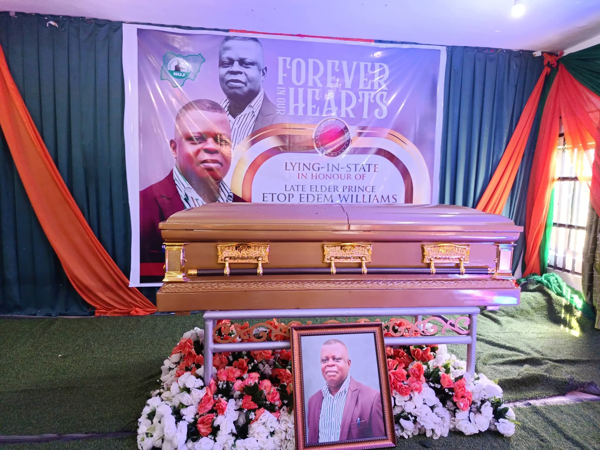NUJ holds lying-in-state for former Akwa Ibom chairman, Etop Williams