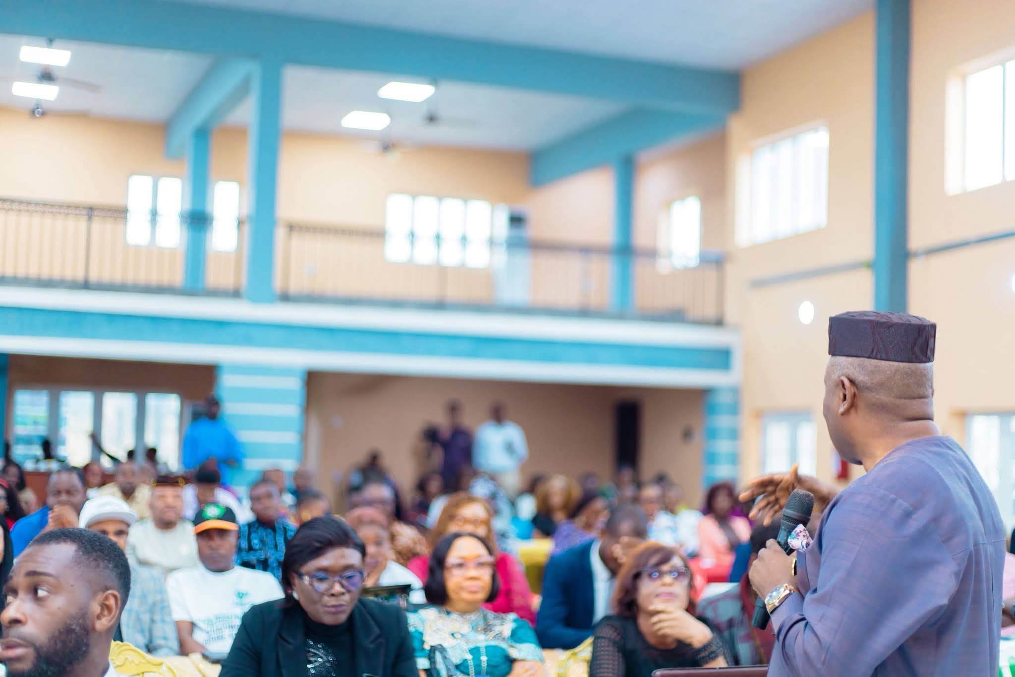 NUJ leadership summit charts new course for professionalism, union growth in Akwa Ibom 14 • AKS Commissioner for Information, Mr Aniekan Umannah, delivering his Keynote address at the occasion
