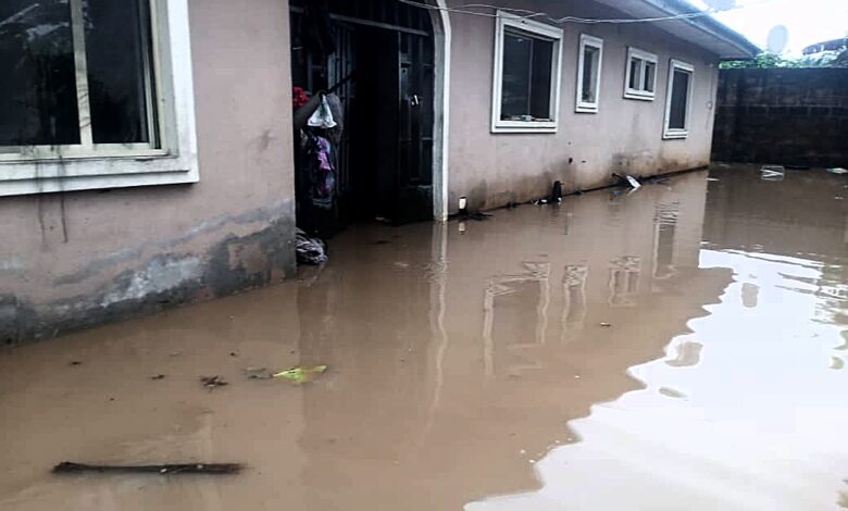 Devastating flood ravages homes in Abak 3 Devastating flood ravages homes in Abak