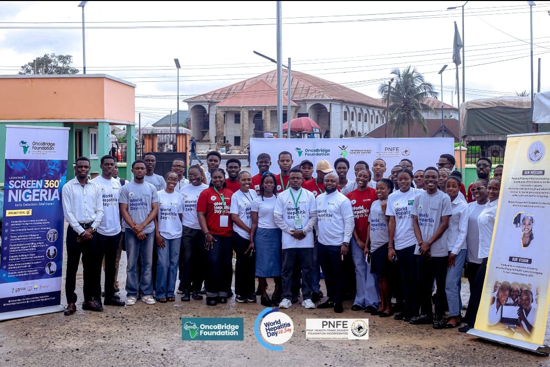 OncoBridge Foundation leads campaign against viral hepatitis in Uyo 1 • Participants at the 2026 world Hepatitis Day celebration organized by OncoBridge foundation