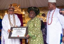 Ukana Poly Rector bags Excellence Award at coronation of Ikot Ekpene paramount ruler