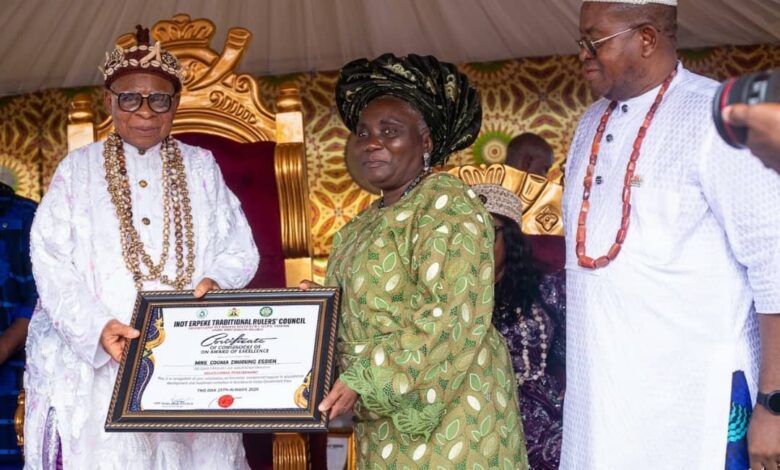 Ukana Poly Rector bags Excellence Award at coronation of Ikot Ekpene paramount ruler 2 Ukana Poly Rector bags Excellence Award at coronation of Ikot Ekpene paramount ruler