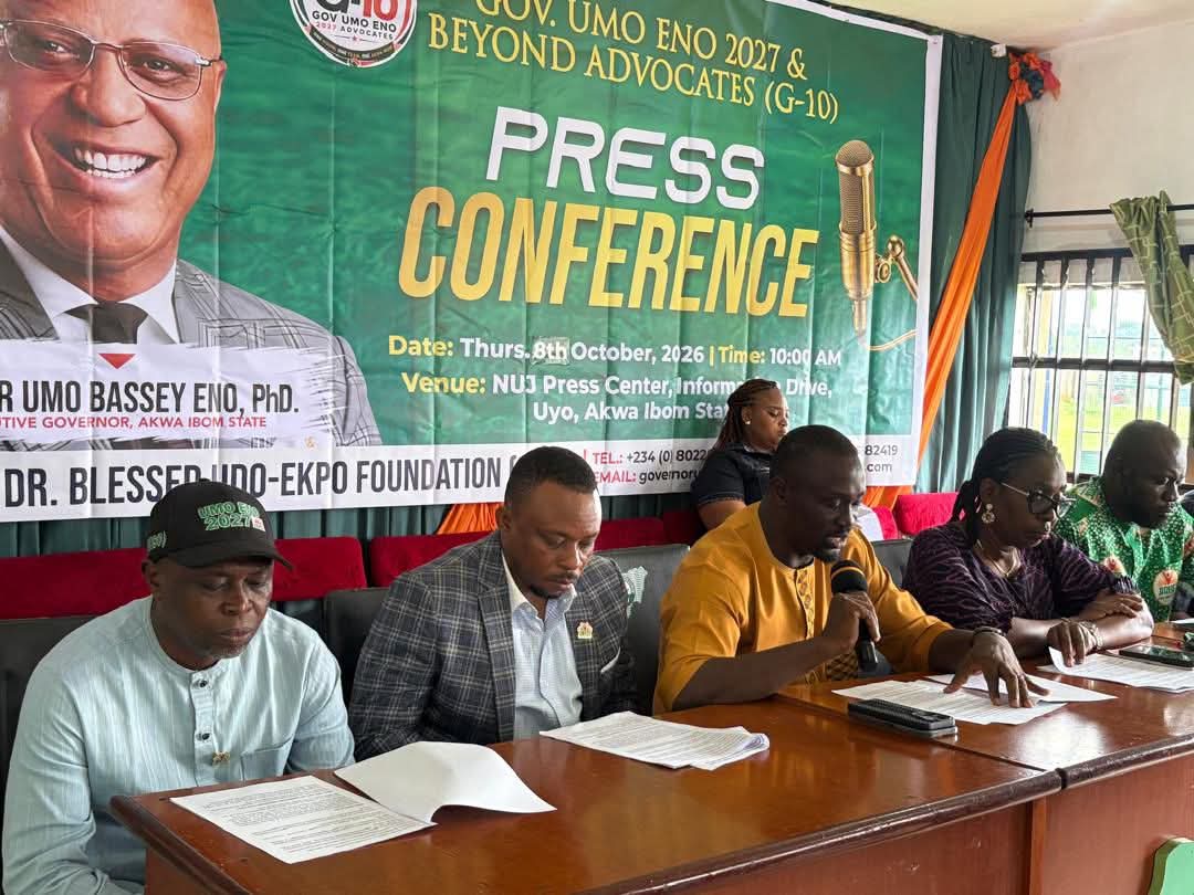 Udo-Ekpo Foundation, G-10 back Eno for re-election, say 2027 victory is a ‘done deal’ 1 Udo-Ekpo Foundation, G-10 back Eno for re-election, say 2027 victory is a ‘done deal’